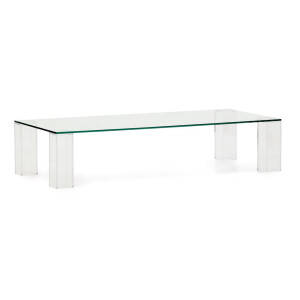 Kave Home Salontafel 'Adularia' Glas, 140 x 60cm, kleur Transparant
