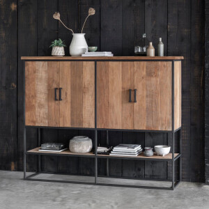 DTP Home Opbergkast 'Beam' Teakhout, 180 x 140cm, kleur Naturel