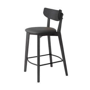 Jack houten barkruk zwart - 65 cm