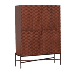 Tower Living Opbergkast 'Paola' Mangohout, 180 x 130cm