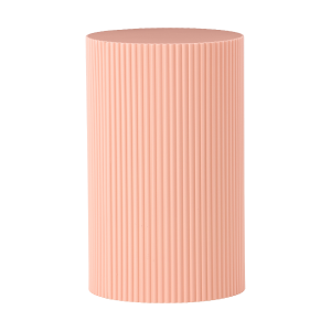 Asa houten bijzettafel zacht roze - Ø 31 cm