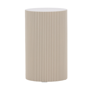 Asa houten bijzettafel beige - Ø 31 cm