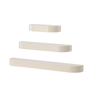 Sandy houten wandplanken beige - set van 3