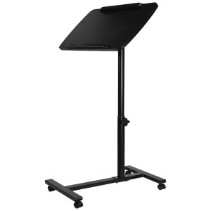 QUVIO Bijzettafel laptop - Hoogte verstelbaar - Verrijdbaar
