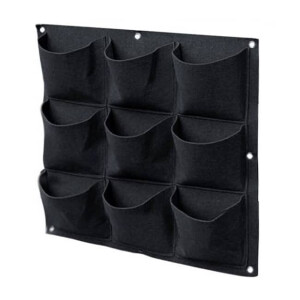 QUVIO Verticale tuin met 9 vakjes voor aan de muur - 50 x 50 centimeter