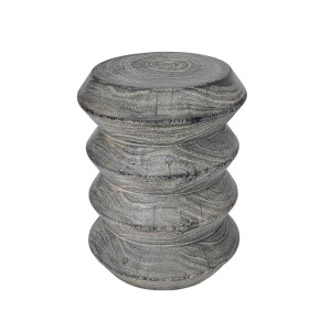 Tower Living Bijzettafel 'Vinci Cinque' Suarhout, 35cm, kleur Bruin