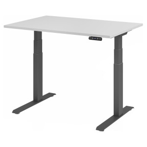 XDKB 12 G | Bureau - Grijs 120x80 Tafelhoogte I Elektrisch in hoogte verstelbaar
