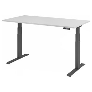 XDKB 16 G | Bureau - Grijs 160 x 80 Tafelhoogte I Elektrisch in hoogte verstelbaar