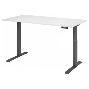 XDKB 16 G | Bureau - Wit 160 x 80 Tafelhoogte I Elektrisch in hoogte verstelbaar
