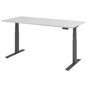 XDKB 19 G | Bureau - Grijs 180 x 80 Tafelhoogte I Elektrisch in hoogte verstelbaar