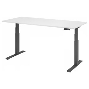 XDKB 19 G | Bureau - Wit 180 x 80 Tafelhoogte I Elektrisch in hoogte verstelbaar