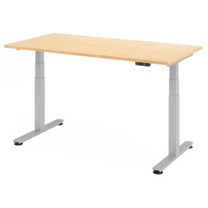 XDSM 16 S | Bureau - Esdoorn 160 x 80 Tafelhoogte I Elektrisch in hoogte verstelbaar