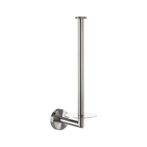 XIVADA Reserverolhouder Banci - Boren - Voor 2 wc rollen - Zilver