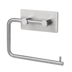 XIVADA WC rolhouder Mara - Rvs - Zelfklevend - 3m Tape - Zilver