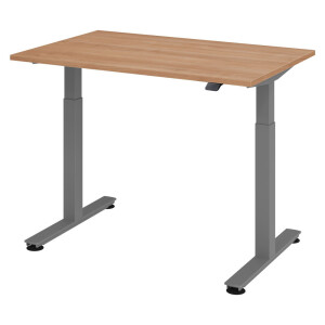 XMST 12 G | 120x80 | Bureau elektrisch in hoogte verstelbaar - 120x80 Walnoot Tafelhoogte I Elektrisch in hoogte verstelbaar