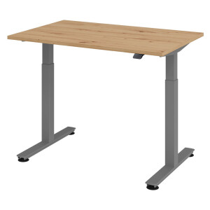 XMST 12 G | 120x80 | Bureau elektrisch in hoogte verstelbaar - 120x80 Knoestige Eiken Tafelhoogte I Elektrisch in hoogte verstelbaar