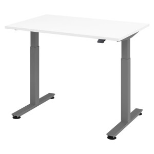 XMST 12 G | 120x80 | Bureau elektrisch in hoogte verstelbaar - Wit 120x80 Tafelhoogte I Elektrisch in hoogte verstelbaar