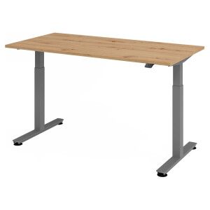 XMST 16 G | 160x80 | Bureau elektrisch in hoogte verstelbaar - 160 x 80 Knoestige Eiken Tafelhoogte I Elektrisch in hoogte verstelbaar