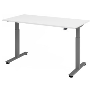 XMST 16 G | 160x80 | Bureau elektrisch in hoogte verstelbaar - Wit 160 x 80 Tafelhoogte I Elektrisch in hoogte verstelbaar