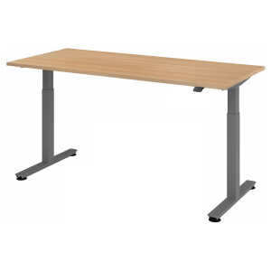 XMST 19 G | 180x80 | Bureau elektrisch in hoogte verstelbaar. - 180 x 80 Eiken Tafelhoogte I Elektrisch in hoogte verstelbaar