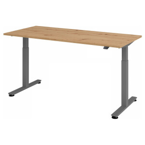 XMST 19 G | 180x80 | Bureau elektrisch in hoogte verstelbaar. - 180 x 80 Knoestige Eiken Tafelhoogte I Elektrisch in hoogte verstelbaar
