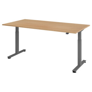 XMST 2E G | 200x100 | Bureau elektrisch in hoogte verstelbaar - 200 x 100 Eiken Tafelhoogte I Elektrisch in hoogte verstelbaar
