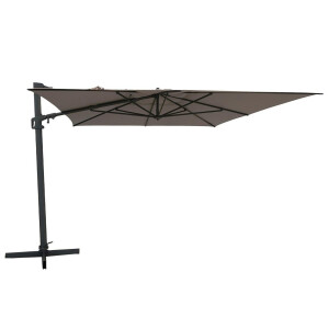 Vrijhangende zweefparasol Malta 300x400cm taupe