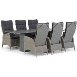 Garden Collections Lincoln/Graniet 220 cm dining tuinset 7-delig