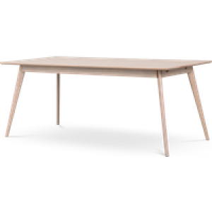 Yumi verlengbare houten eettafel whitewash - 190 x 90 cm