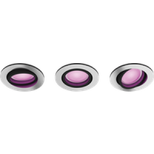 Philips Hue Centura inbouwspot White and Color - rond - Aluminium - 3-pack