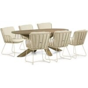 4 Seasons Outdoor Fabrice/Boston 240 cm dining tuinset 7-delig