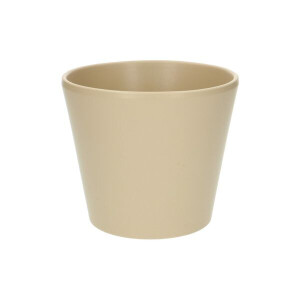 Bloempot 'taps', aardewerk, kiezelgrijs, ø15,5 cm