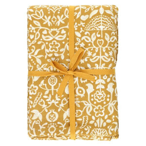 Tafelkleed extra lang, GOTS bio-katoen, decoratief, 145 x 350 cm