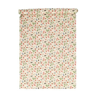 Tafelloper, GOTS bio-katoen, rood fruit, 50 x 145 cm