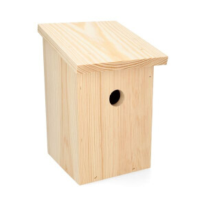 Nestkast voor winterkoning, grenenhout, 17 x 19 x 27 cm