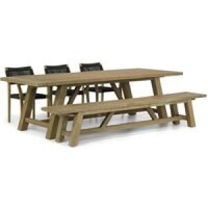 Lifestyle Dallas/Lazio 260 cm dining tuinset 5-delig