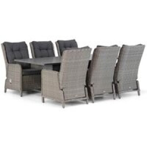 Garden Collections Kingston/Graniet 220 cm dining tuinset 7-delig
