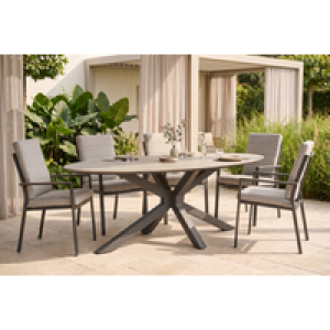 Lifestyle Matara dining tuintafel ellipse  220 x 115 cm