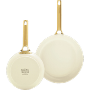 GreenPan Padova Reserve 20 + 26 cm koekenpannenset Cream White