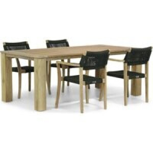 Lifestyle Dallas/Brighton 200 cm dining tuinset 5-delig