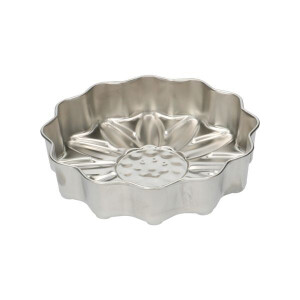 Bakvorm, kamille, gerecycled rvs, PFAS-vrij, Ø 20 cm