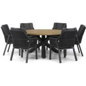 Lifestyle Verona/Rockville 160 cm dining tuinset 7-delig