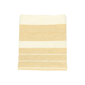 Theedoek, linnen/katoen, streep geel 50 x 70 cm