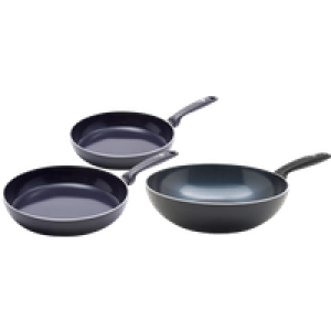 GreenPan Torino Keramische koekenpannenset 24 + 28 cm + Wokpan 28 cm