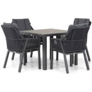 Lifestyle Verona/Young 92 cm dining tuinset 5-delig