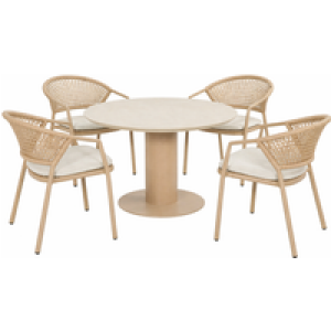 Hartman Taragona/Girona 120 cm dining tuinset 5-delig
