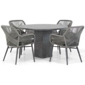 Lifestyle Advance/Graniet 120 cm dining tuinset 5-delig