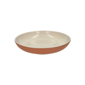 Bord diep kiezel, terracotta,ø 23 cm