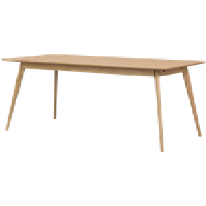 Yumi verlengbare houten eettafel naturel - 190 x 90 cm