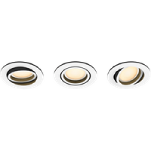 Philips Hue Milliskin inbouwspot White Ambiance - rond - Wit - 3-pack